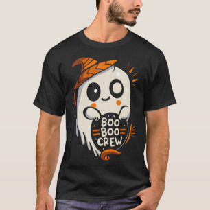 Spooky Boo Crew Nurse Halloween T-Shirt