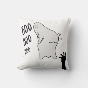 Spooky Boo Ghost Halloween Funny Novelty Shirt Kissen