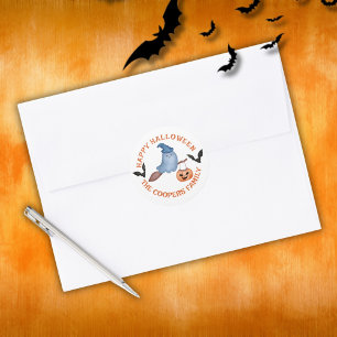 Spooky Boo Happy Halloween Runder Aufkleber