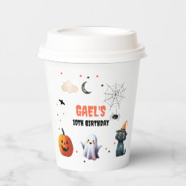 Spooky Boo Niedlich Halloween Ghost Geburtstagsdek Pappbecher