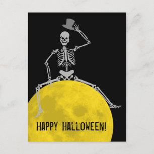 Spooky BOOO vom Mond! Postkarte