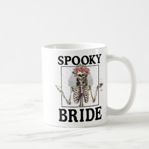 Spooky Bride Bridesmaid Skeleton Halloween Bachelo Kaffeetasse