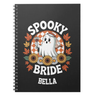 Spooky Bride Ghost Halloween Personalisiert Notizblock