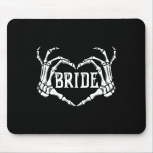 Spooky Bride Skeleton Hands Halloween Verlobung W Mousepad