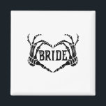 Spooky Bride Skeleton Hands Verlobung Wedding Hal Magnet<br><div class="desc">Spooky Bride Skeleton Hands Verlobung Hochzeit Halloween</div>