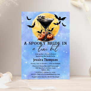 Spooky Bridge in einem Tini-Bit Martini-Brautparty Einladung