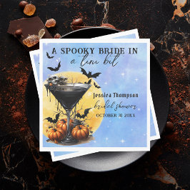 Spooky Bridge in einem Tini-Bit Martini-Brautparty Serviette