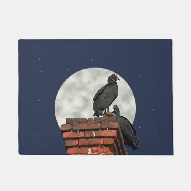 Spooky Buzzards Door Mat Rug Fußmatte (Vorderseite)