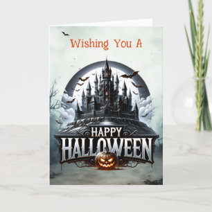 Spooky Castle Halloween Feiertagskarte