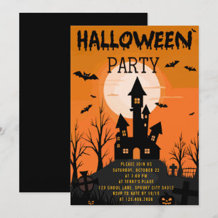 Spooky Castle Kids Halloween-Party Einladung