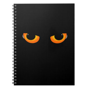 Spooky Cat Eyes Notizblock