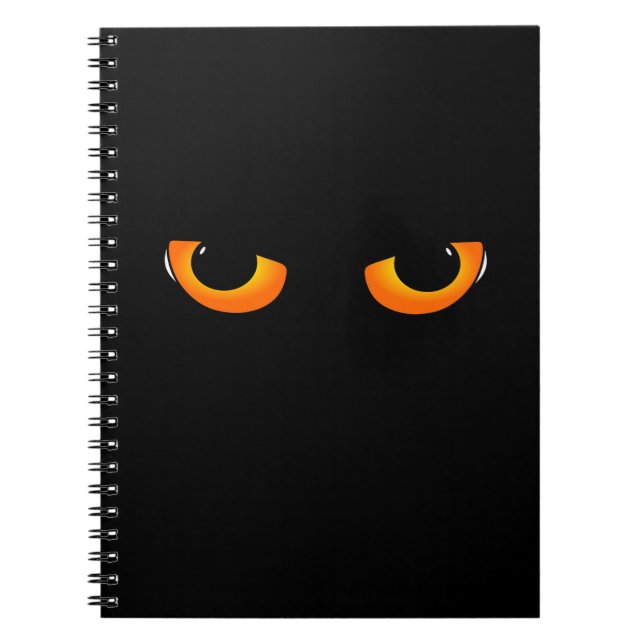 Spooky Cat Eyes Notizblock (Vorderseite)