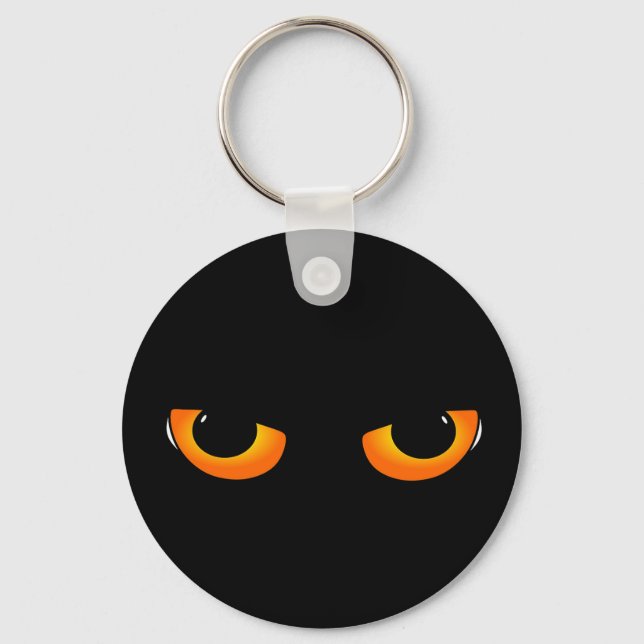 Spooky Cat Eyes Schlüsselanhänger (Vorderseite)