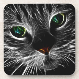 Spooky Cat Feline Soul Spirit Animal Untersetzer