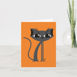 Spooky Cat - Grußkarte Karte