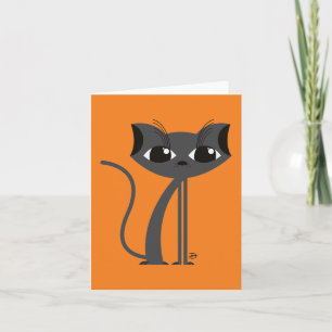 Spooky Cat - Grußkarte Karte