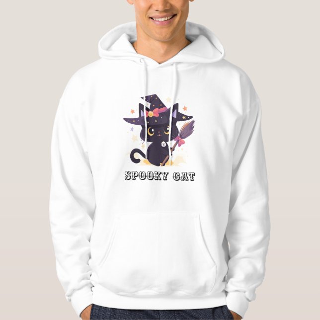 Spooky Cat Hoodie (Vorderseite)
