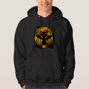 Spooky Cat, lustiges Halloween, kitschig mit Flede Hoodie