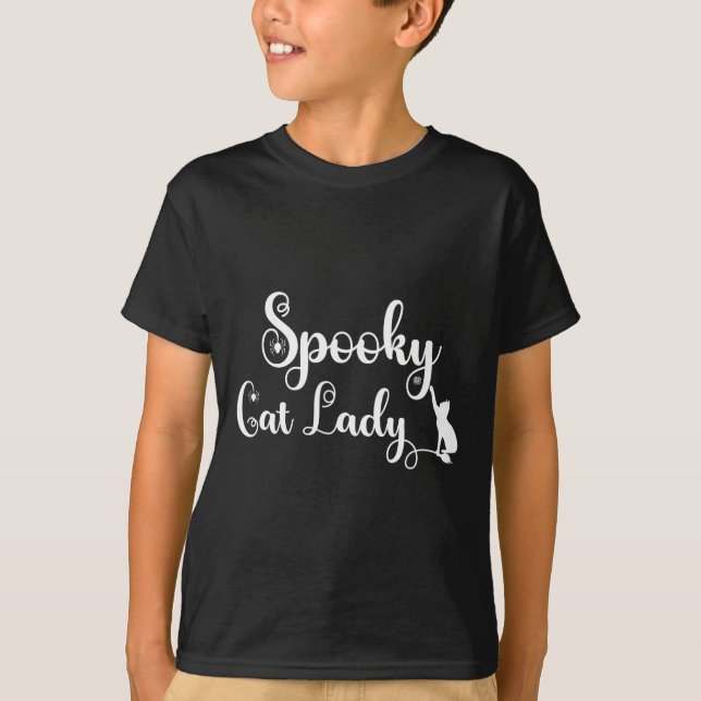Spooky Cat Mama Shirt (Vorderseite)