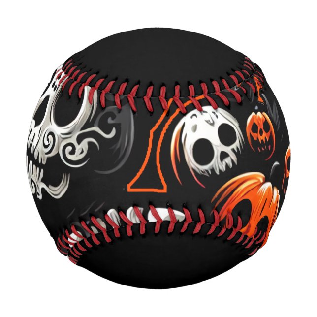 Spooky Cat und Pumpkins Baseball (Vorderseite)