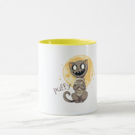 Spooky Cat und Vollmond Tasse