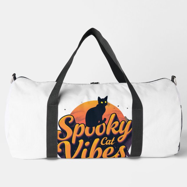 Spooky Cat Vibes 2 Duffle Bag (Vorderseite)