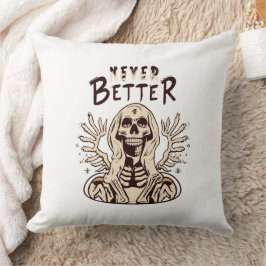 Spooky Charm mit nie besserem Halloween Skelett Kissen