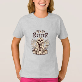 Spooky Charm mit nie besserem Halloween Skelett T-Shirt