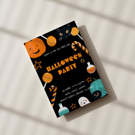 Spooky Chic: Elegantes Halloween-Party Einladung