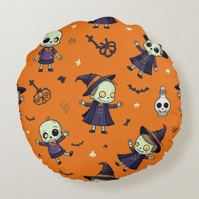 Spooky Chic Halloween Kissen - beängstigend festli (Rückseite)