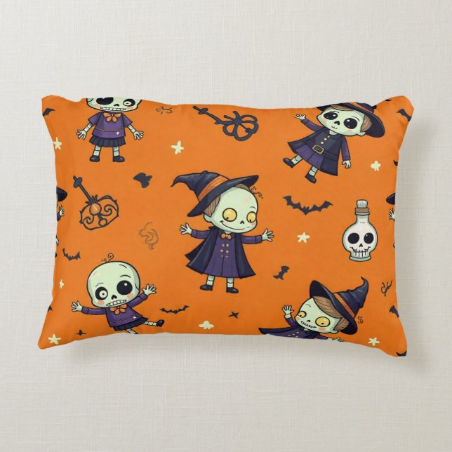 Spooky Chic Halloween Kissen - beängstigend festli (Rückseite)