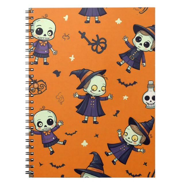 Spooky Chic Halloween Kissen - beängstigend festli Notizblock (Vorderseite)