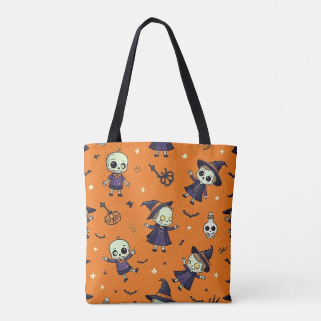 Spooky Chic Halloween Kissen - beängstigend festli Tasche (Rückseite)