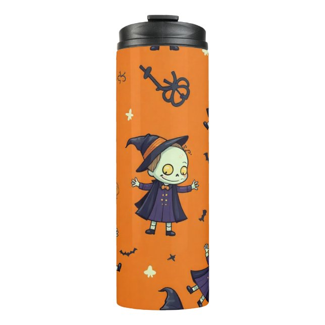 Spooky Chic Halloween Kissen - beängstigend festli Thermosbecher (Vorderseite)