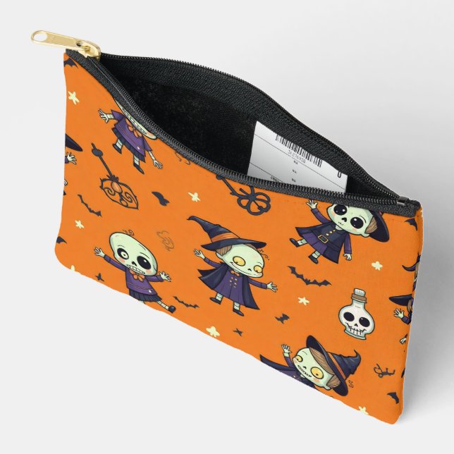 Spooky Chic Halloween Kissen - beängstigend festli Zubehörtasche (Offen)