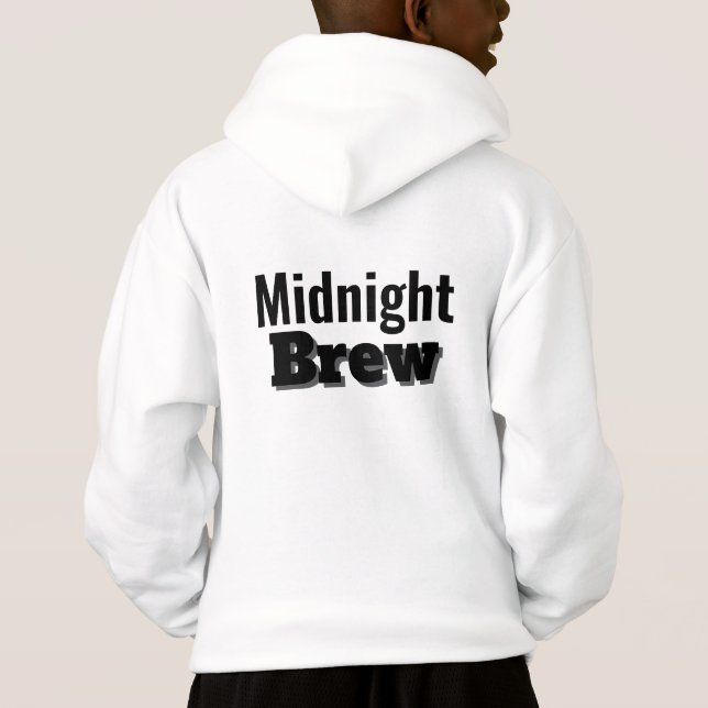 Spooky-Chic Midnight Brew – Cute Hexen Café Magie! Hoodie (Rückseite)