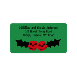 Spooky Christmas Creepy Goth Themed Holiday Adressaufkleber