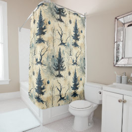 Spooky Christmas Tree Duschvorhang