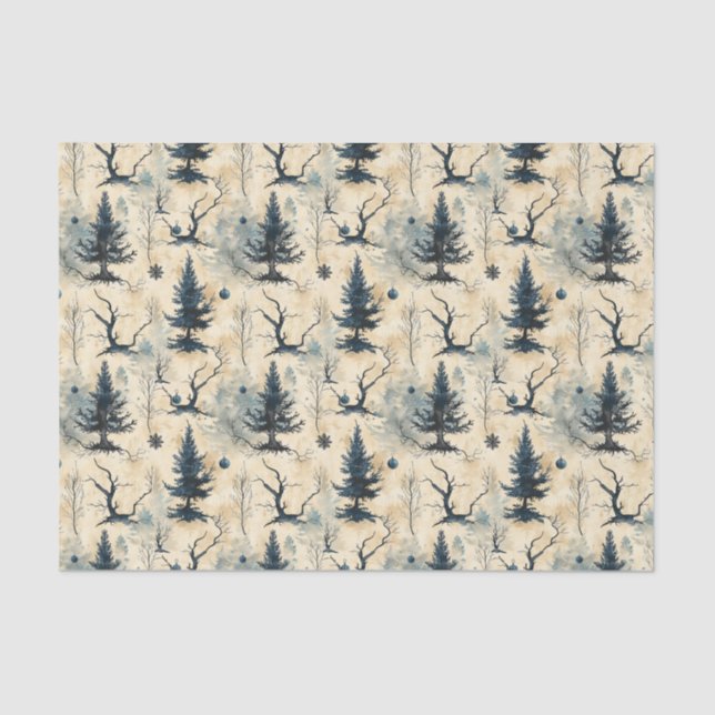 Spooky Christmas Tree Seidenpapier (Vorderseite)