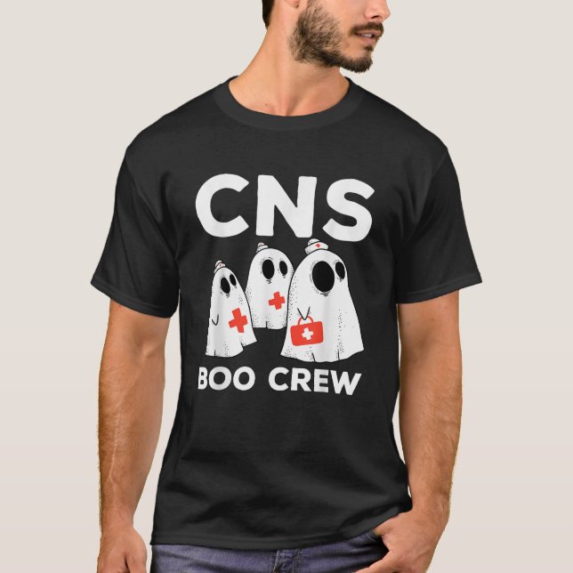 Spooky Clinical Nurse Specialist Boo Crew Hallowee T-Shirt (Vorderseite)