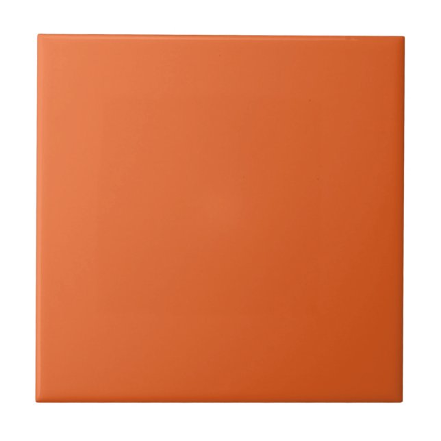Spooky Colors - Deep Orange Keramik Tile Fliese (Vorderseite)