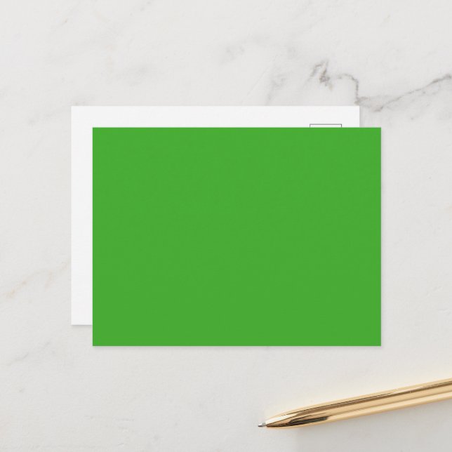 Spooky Colors - Helle grüne Postkarte (Vorderseite/Rückseite Beispiel)
