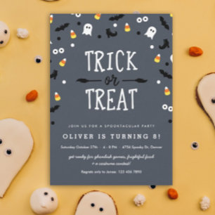 Spooky Confetti Halloween Einladungen