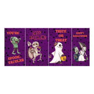 Spooky-Creepy-Kid's Halloween-Klassenkarte Werbekarte