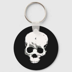 Spooky Creepy Skull Halloween Schlüsselanhänger