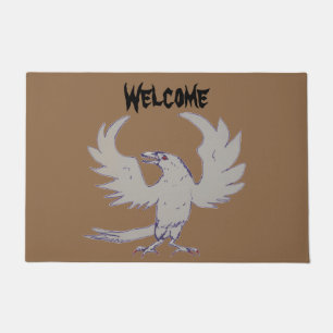 Spooky Crow Raven Spiegeland Welcome Doormat Fußmatte