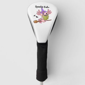 Spooky Cute Axolotl Halloween Golf Headcover