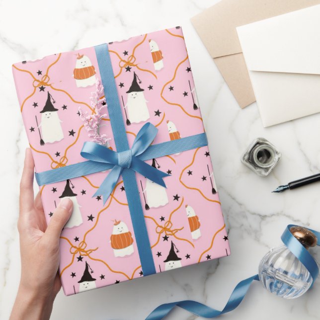 Spooky Cute Happy Halloween  Geschenkpapier (Schenken)