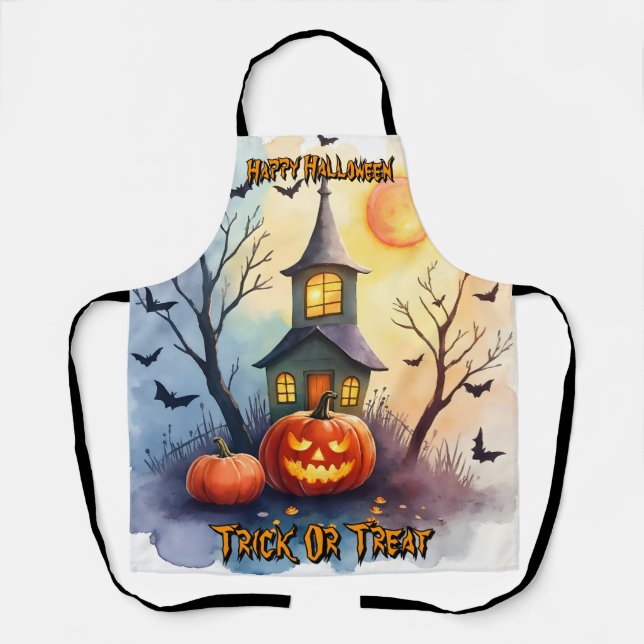 Spooky Cute Modern Halloween Collection Schürze (Vorderseite)