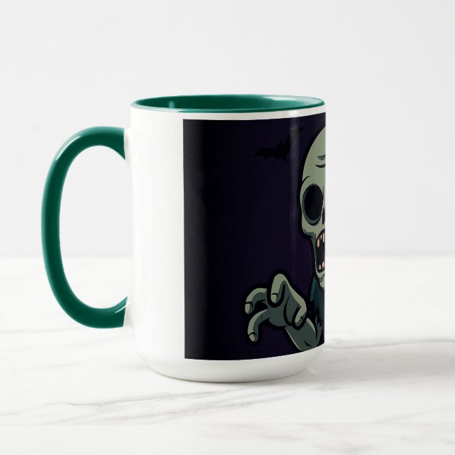  Spooky Cute Zombie Halloween Mug - Fun & Creepy D (Gauche)